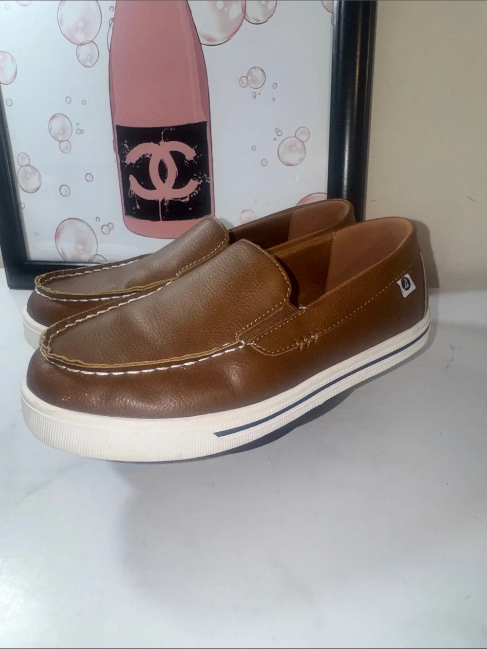 Sperry Tucker Jr. Venetian Leather Loafers - Boys Size 4M